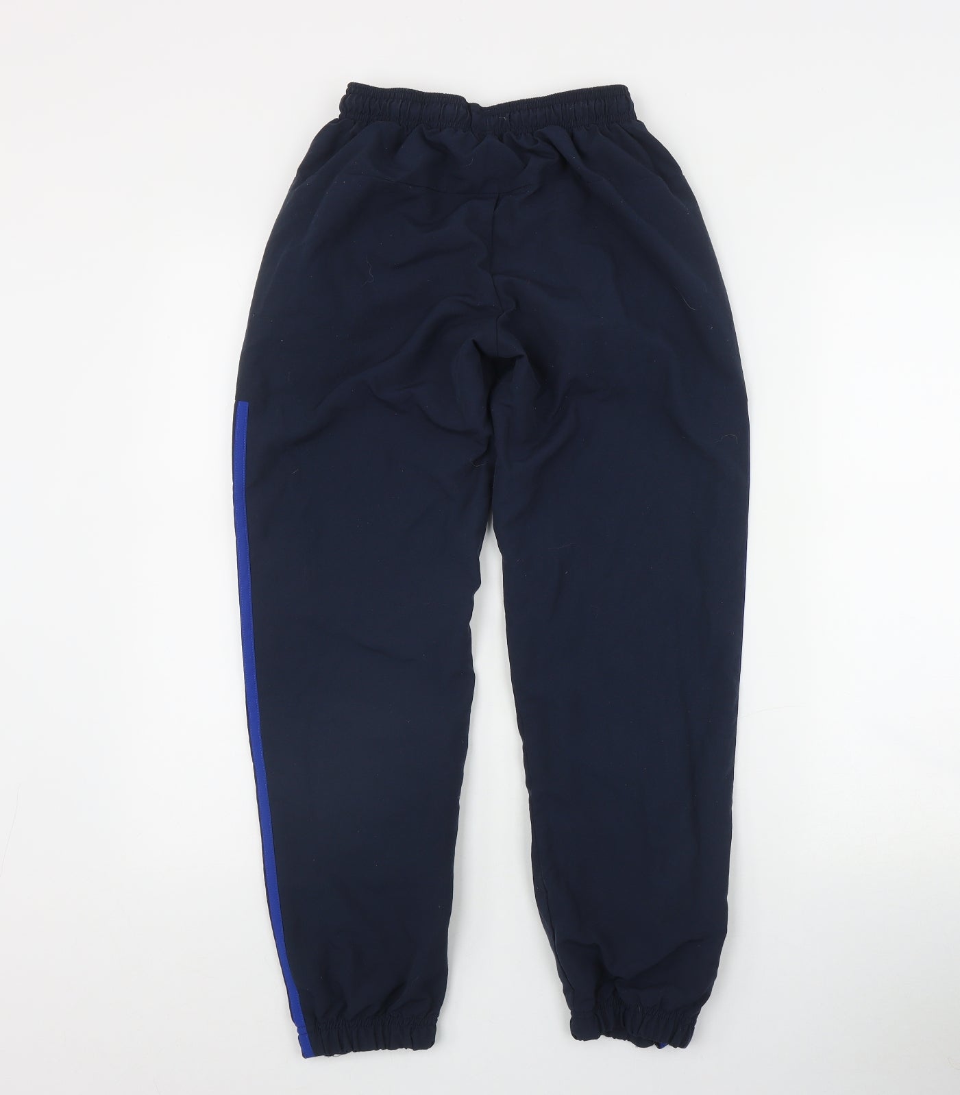 adidas Boys Blue  Polyester Jogger Trousers Size 11-12 Years  Regular Drawstring