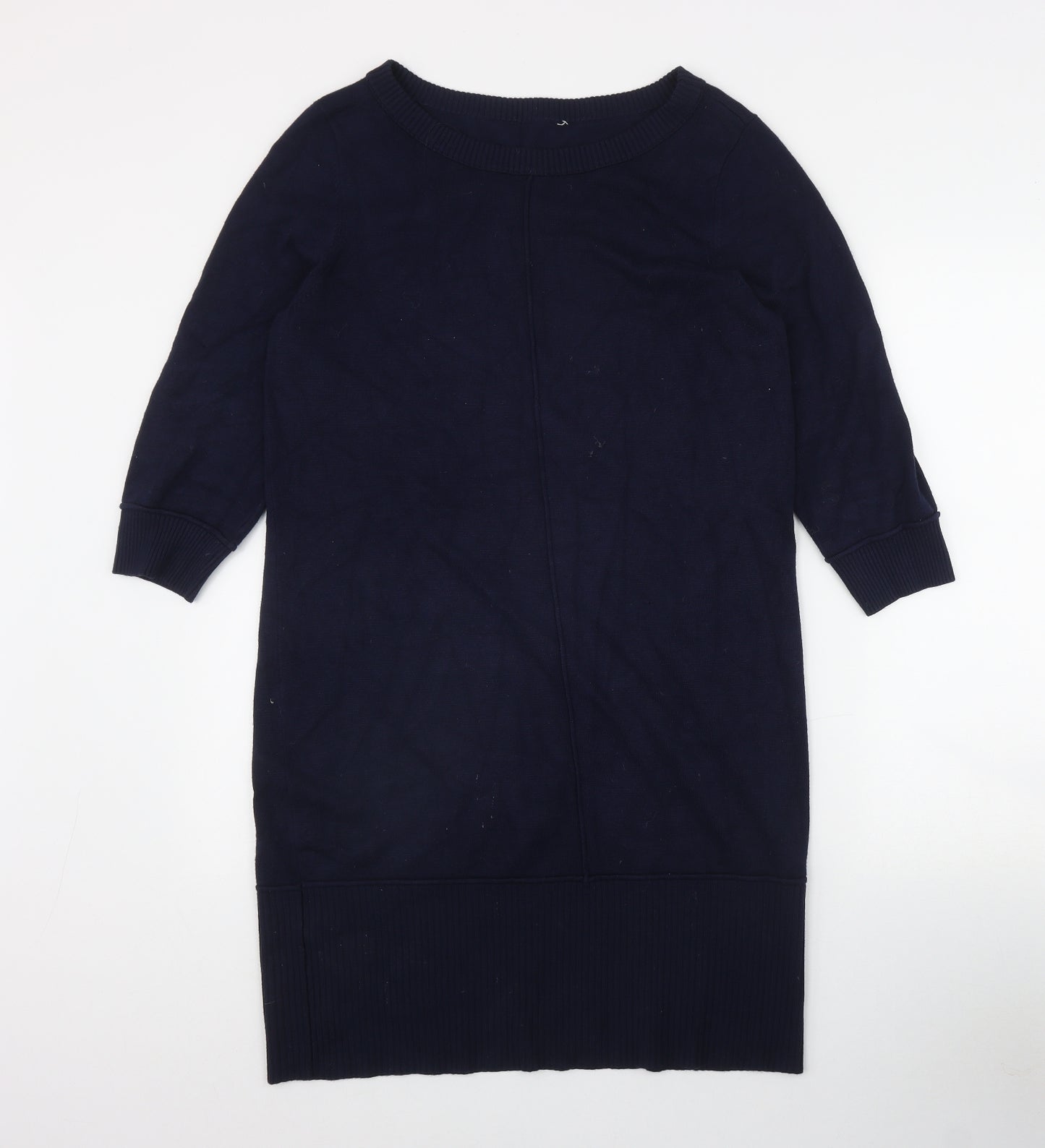 Phase Eight Womens Blue  Viscose Jumper Dress  Size 10  Round Neck Pullover