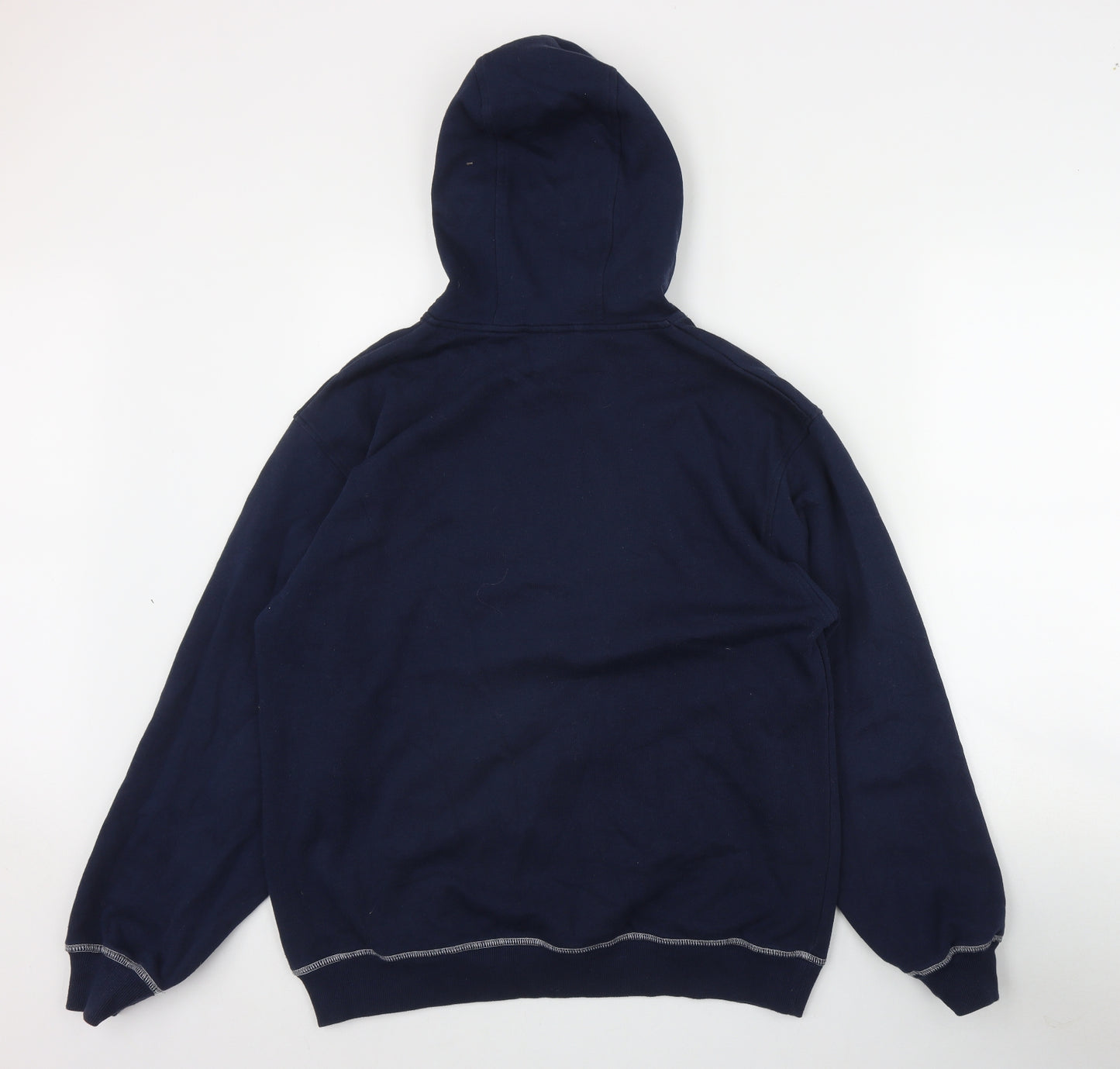 Canterbury Mens Blue  Cotton Pullover Hoodie Size M