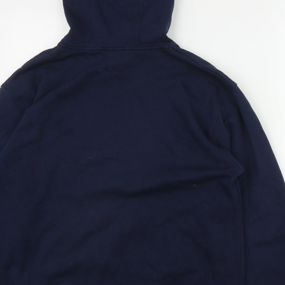 Canterbury Mens Blue  Cotton Pullover Hoodie Size M