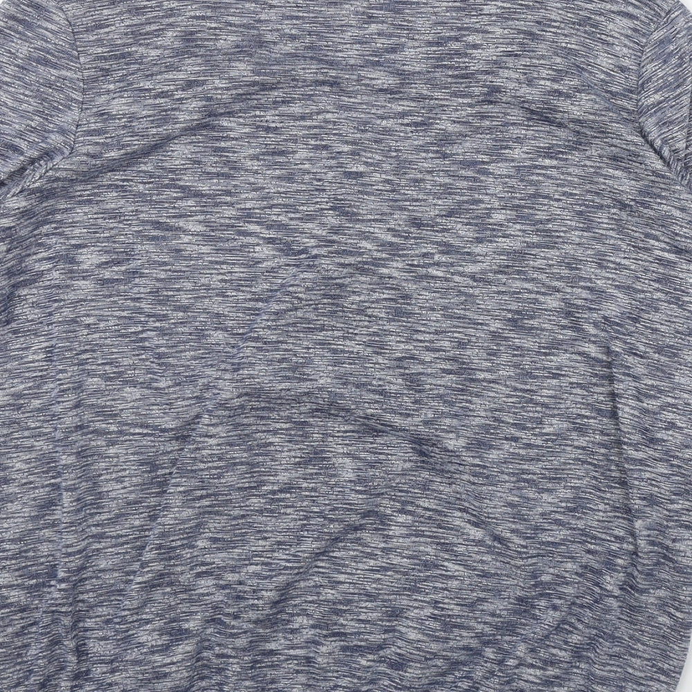 George Womens Blue  Polyester Basic T-Shirt Size 10 V-Neck