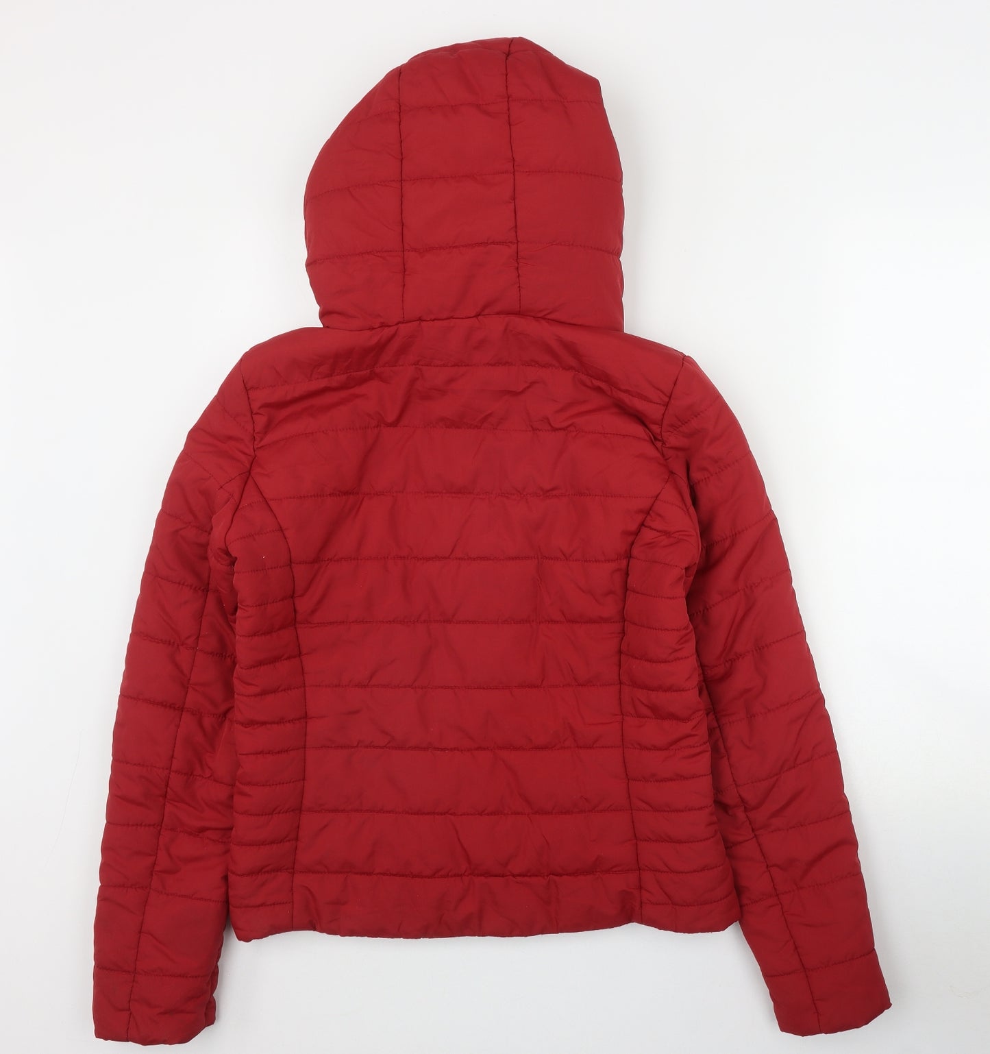 Only Womens Red   Puffer Jacket Jacket Size S  Zip