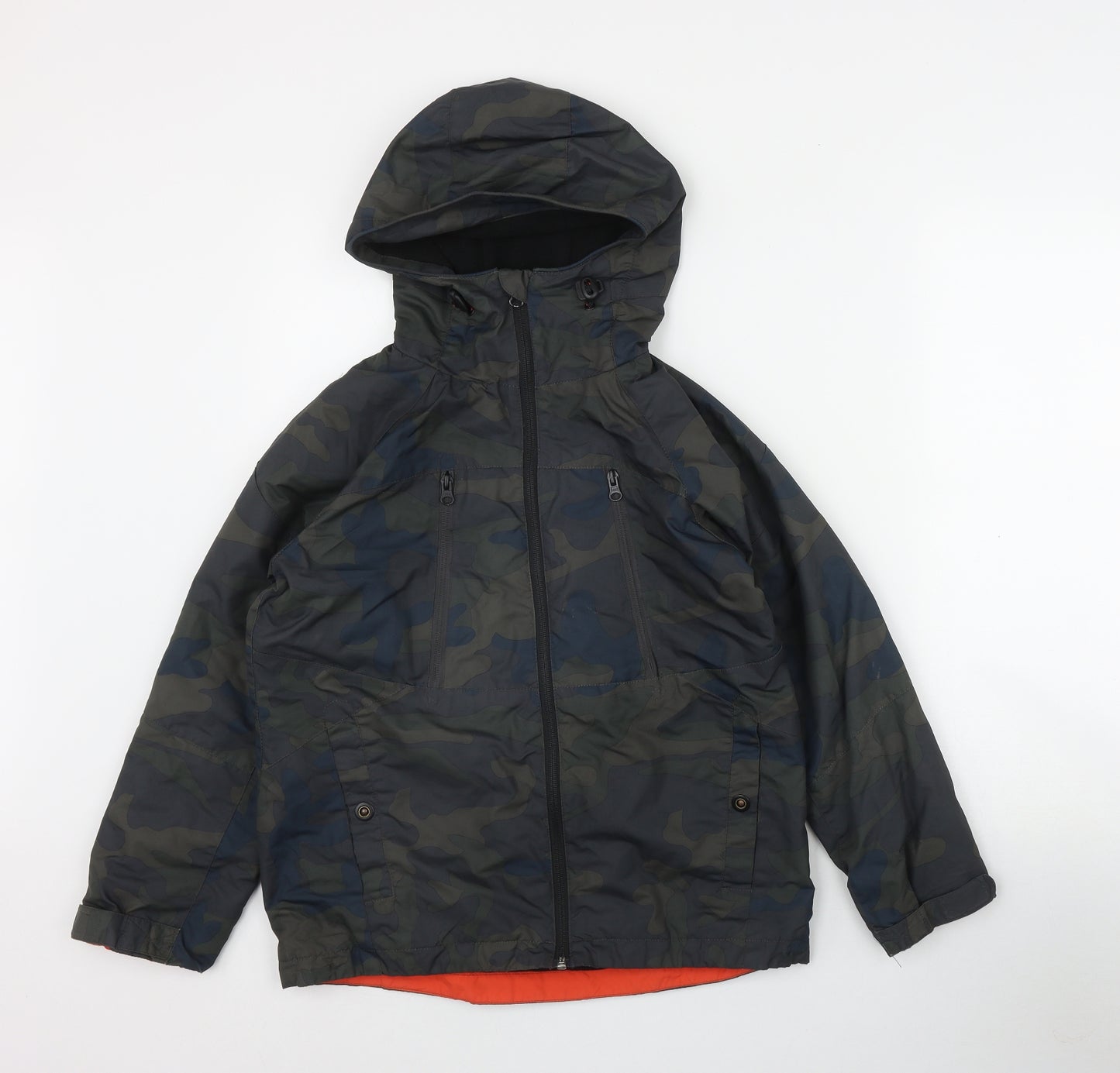 NEXT Boys Green Camouflage  Jacket  Size 10 Years  Zip