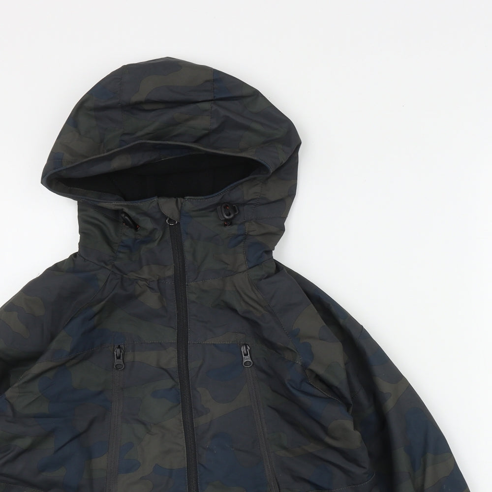 NEXT Boys Green Camouflage  Jacket  Size 10 Years  Zip