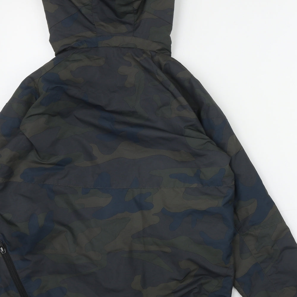NEXT Boys Green Camouflage  Jacket  Size 10 Years  Zip