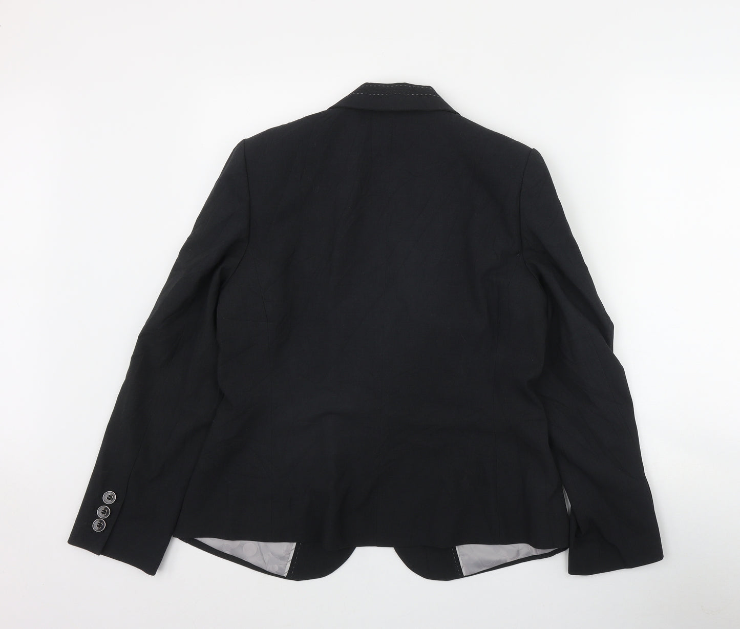Marks and Spencer Womens Grey   Jacket Blazer Size 14  Button