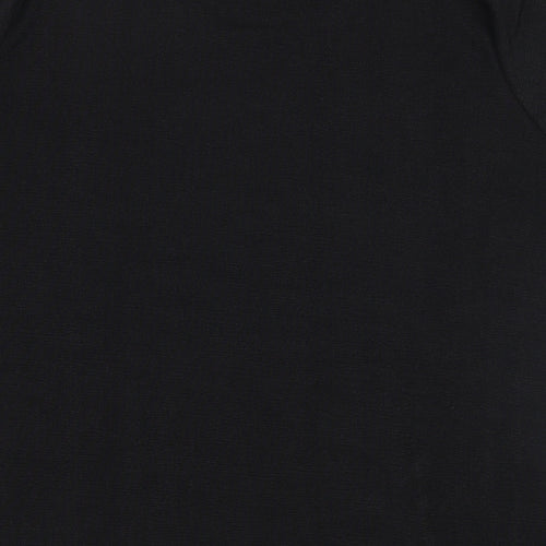 Essential Womens Black  Polyester Jersey Blouse Size 16 Round Neck