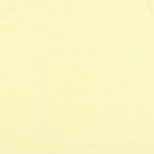 Bonmarche Womens Yellow  Polyester Basic Blouse Size M Round Neck