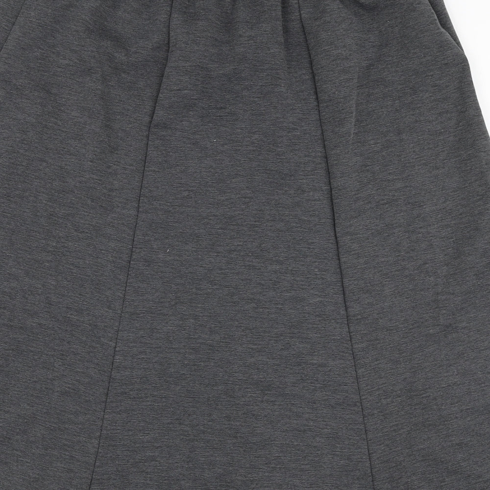 Bonmarché Womens Grey  Polyester A-Line Skirt Size 12
