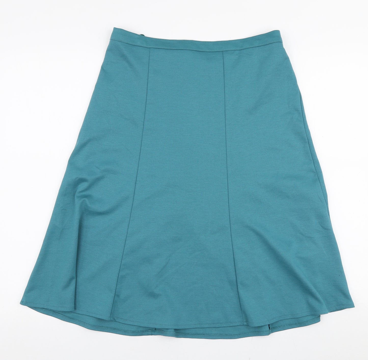 Bonmarché Womens Blue  Polyester A-Line Skirt Size 12