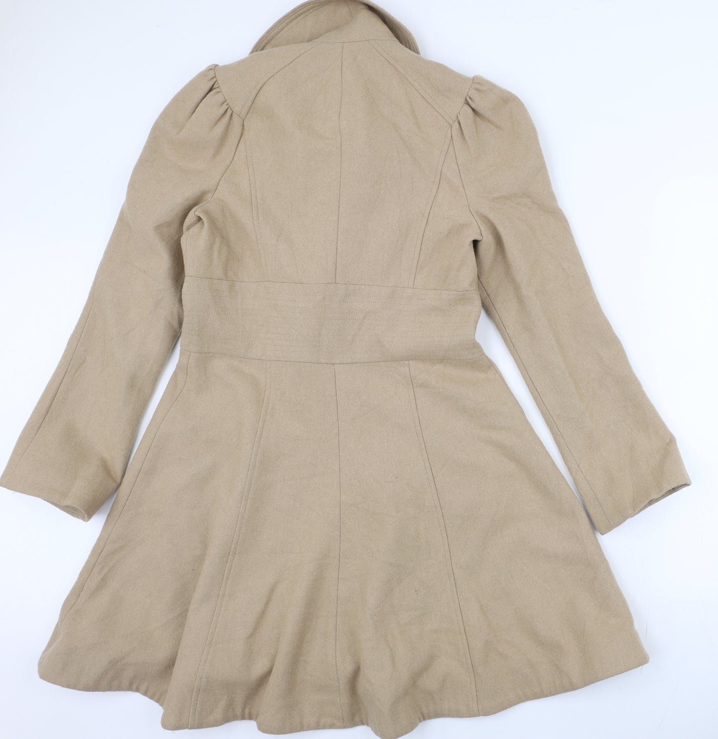NEXT Womens Beige   Overcoat Coat Size 12  Button