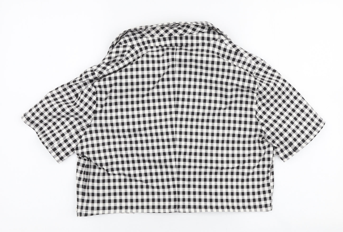 Primark Womens Black Check  Jacket  Size 10  Button