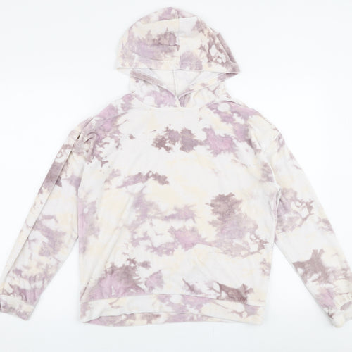 Jeff & Co Womens Multicoloured  Polyester Pullover Hoodie Size 10  Pullover