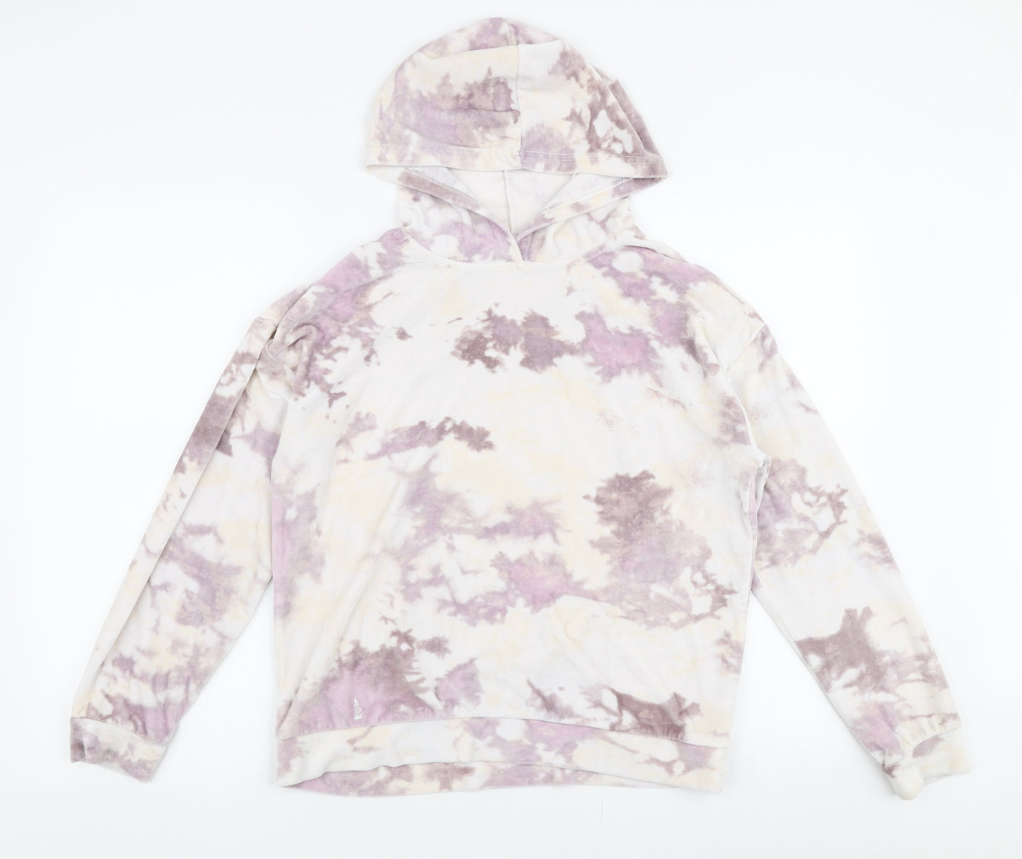 Jeff & Co Womens Multicoloured  Polyester Pullover Hoodie Size 10  Pullover