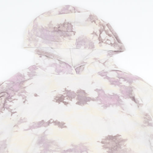 Jeff & Co Womens Multicoloured  Polyester Pullover Hoodie Size 10  Pullover