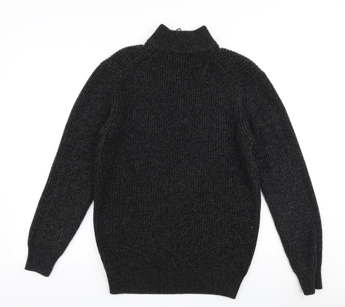 NEXT Mens Grey High Neck  Acrylic Pullover Jumper Size M