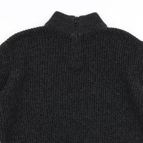 NEXT Mens Grey High Neck  Acrylic Pullover Jumper Size M
