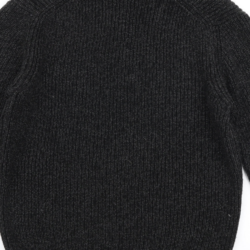 NEXT Mens Grey High Neck  Acrylic Pullover Jumper Size M