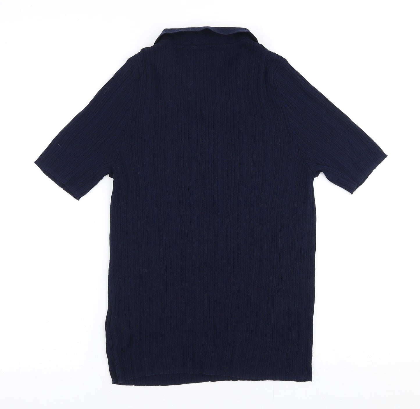 NEXT Womens Blue  Viscose Basic Polo Size 16 Collared
