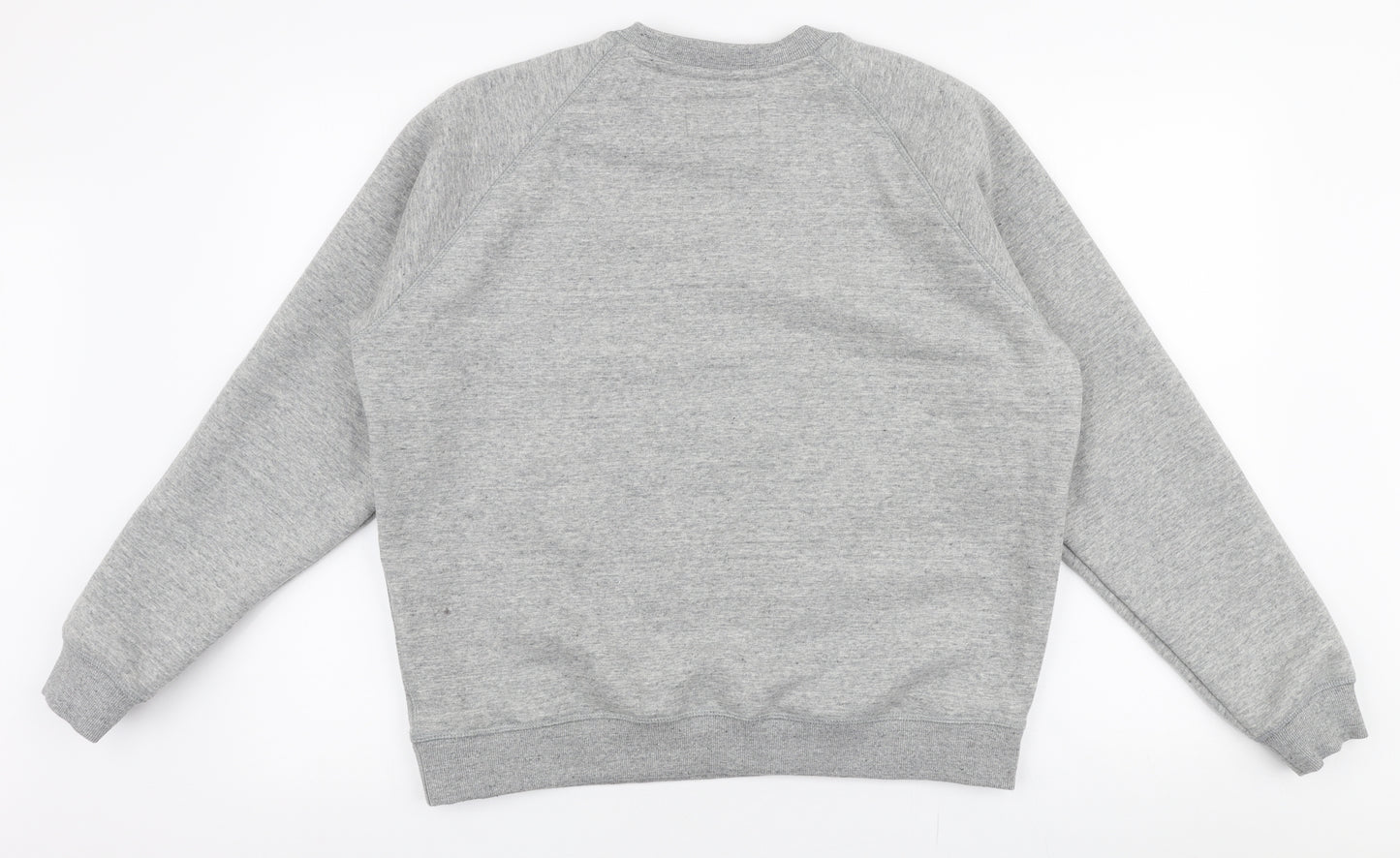 Jack Wills Womens Grey  Cotton Pullover Sweatshirt Size 14  Pullover