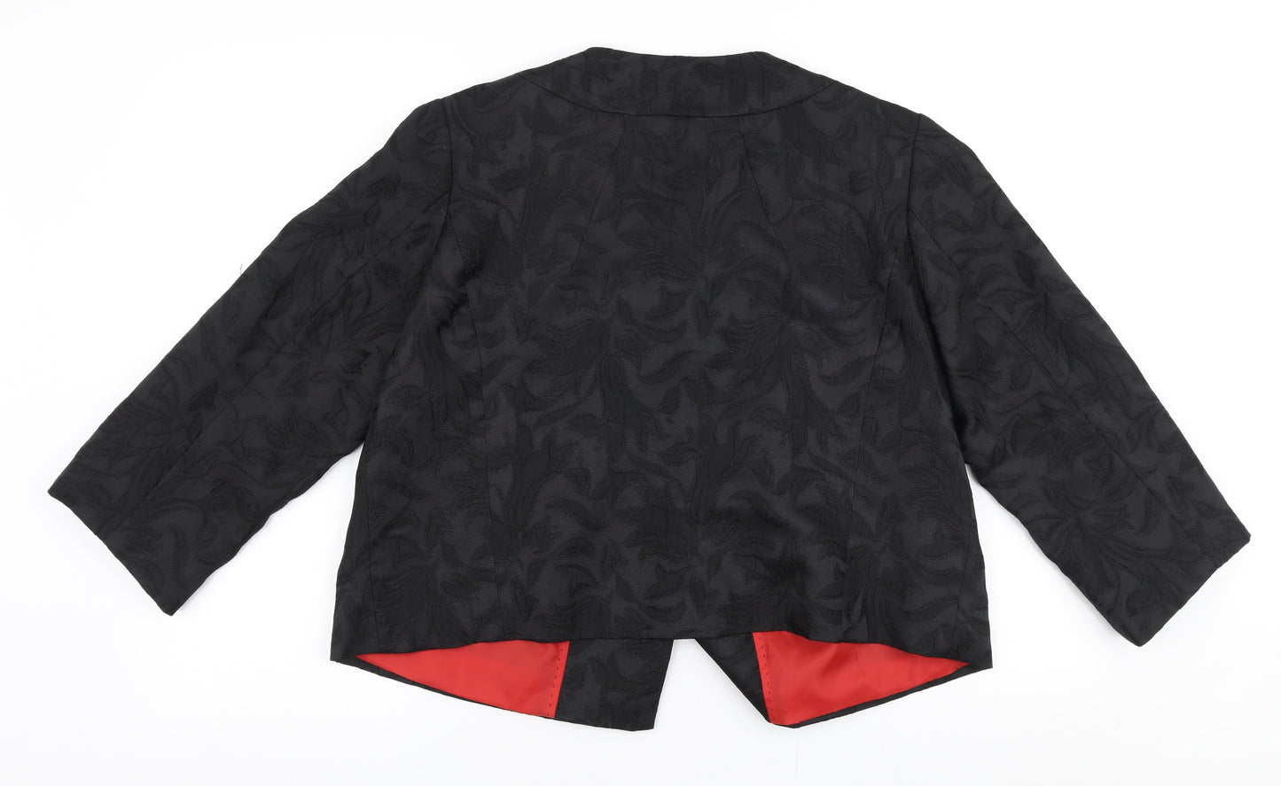 Marks and Spencer Womens Black   Jacket Blazer Size 16  Button