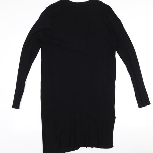 Papaya Womens Black V-Neck  Viscose Cardigan Jumper Size 18