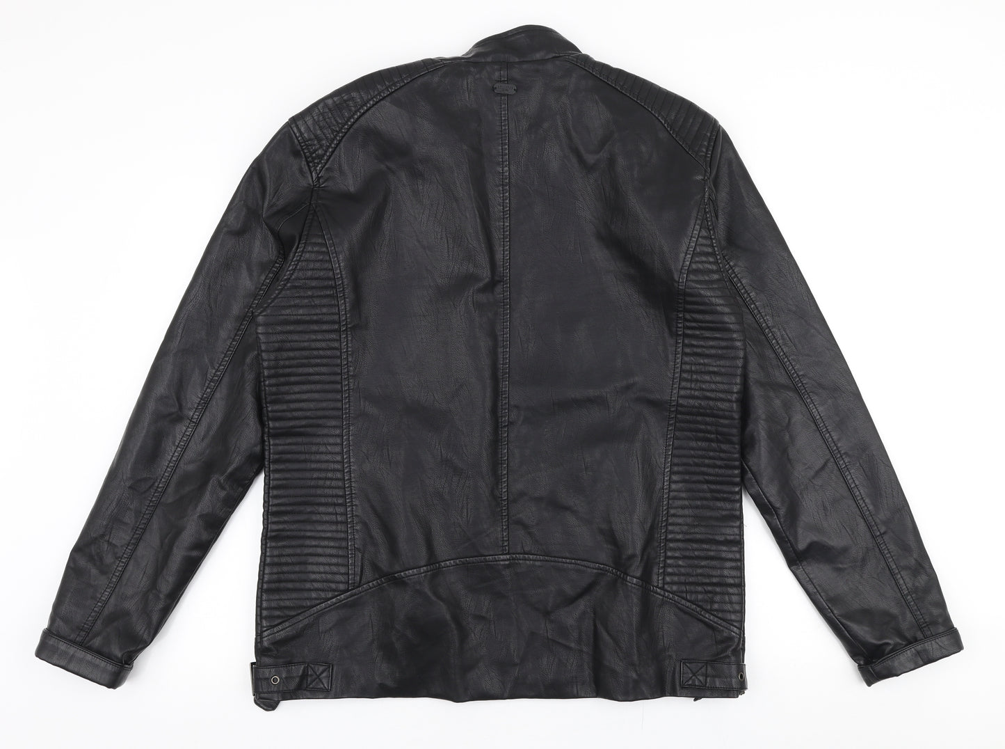 Soulstar Mens Black   Bomber Jacket Jacket Size XL  Zip