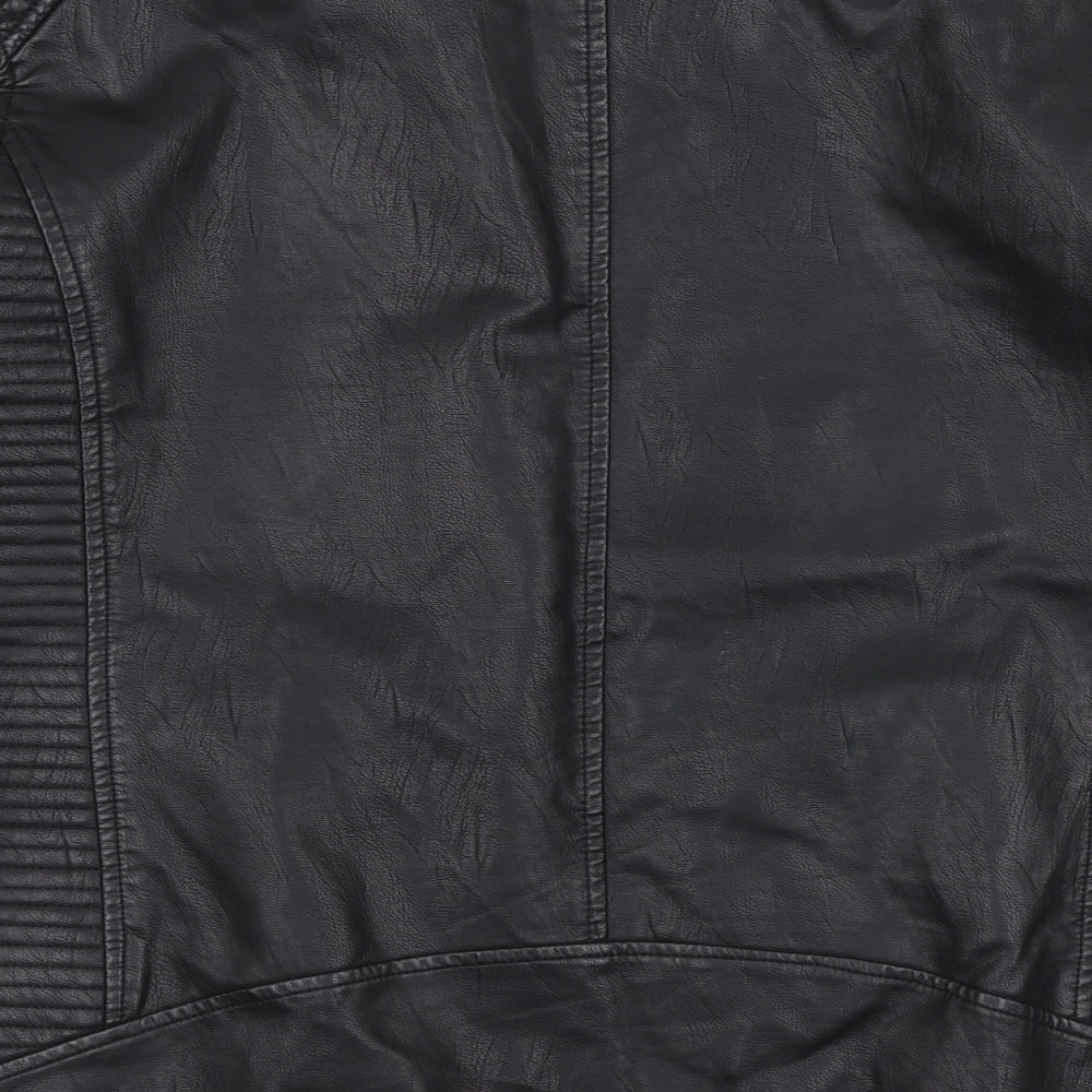 Soulstar Mens Black   Bomber Jacket Jacket Size XL  Zip