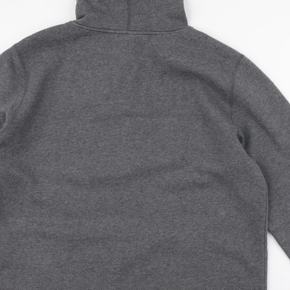 Under armour Mens Grey  Polyester Full Zip Hoodie Size L