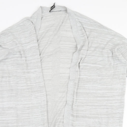 Sense Womens Grey V-Neck  Acrylic Cardigan Jumper Size M