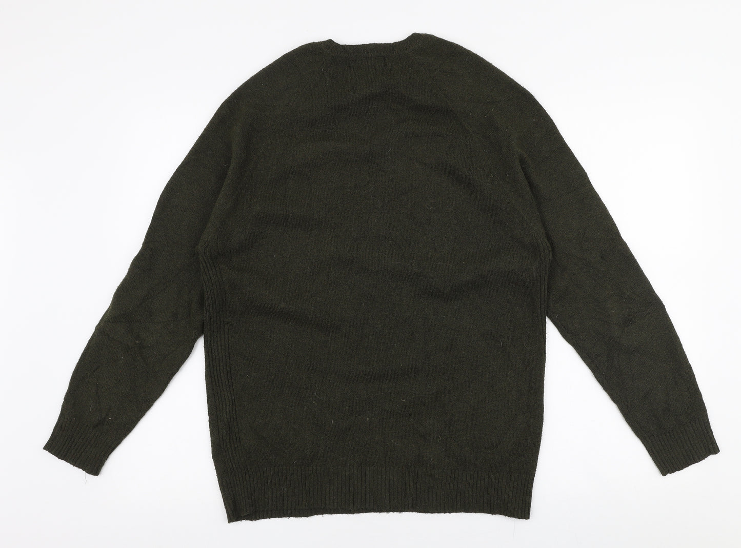 Primark Mens Green Round Neck  Polyester Pullover Jumper Size L