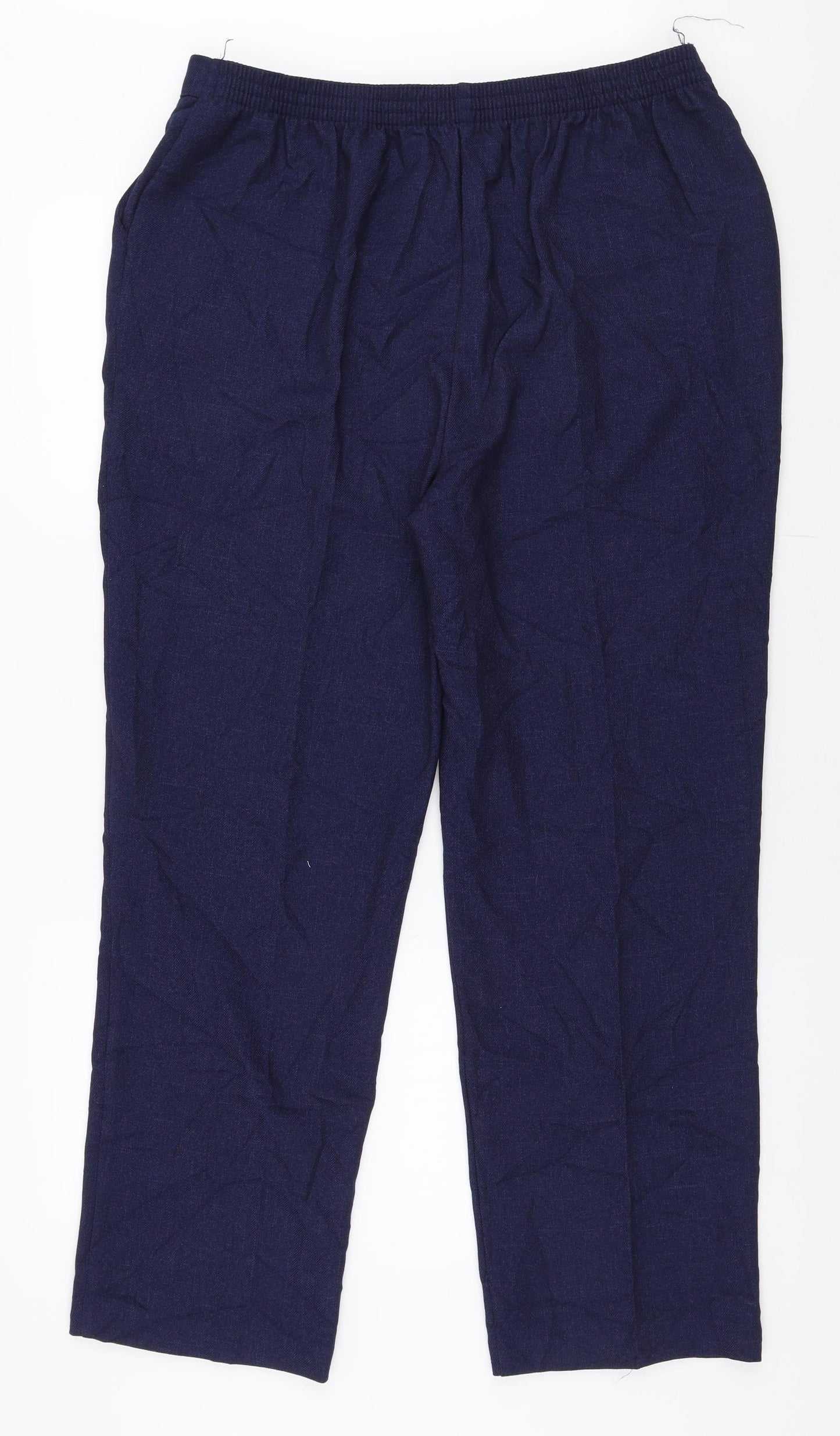 Papaya Womens Blue  Polyester Dress Pants Trousers Size 16 L28 in Regular