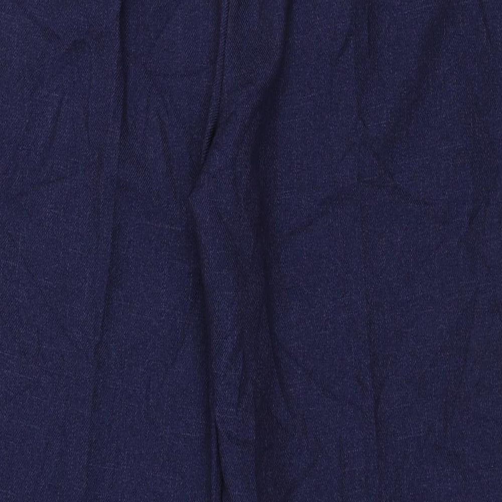 Papaya Womens Blue  Polyester Dress Pants Trousers Size 16 L28 in Regular