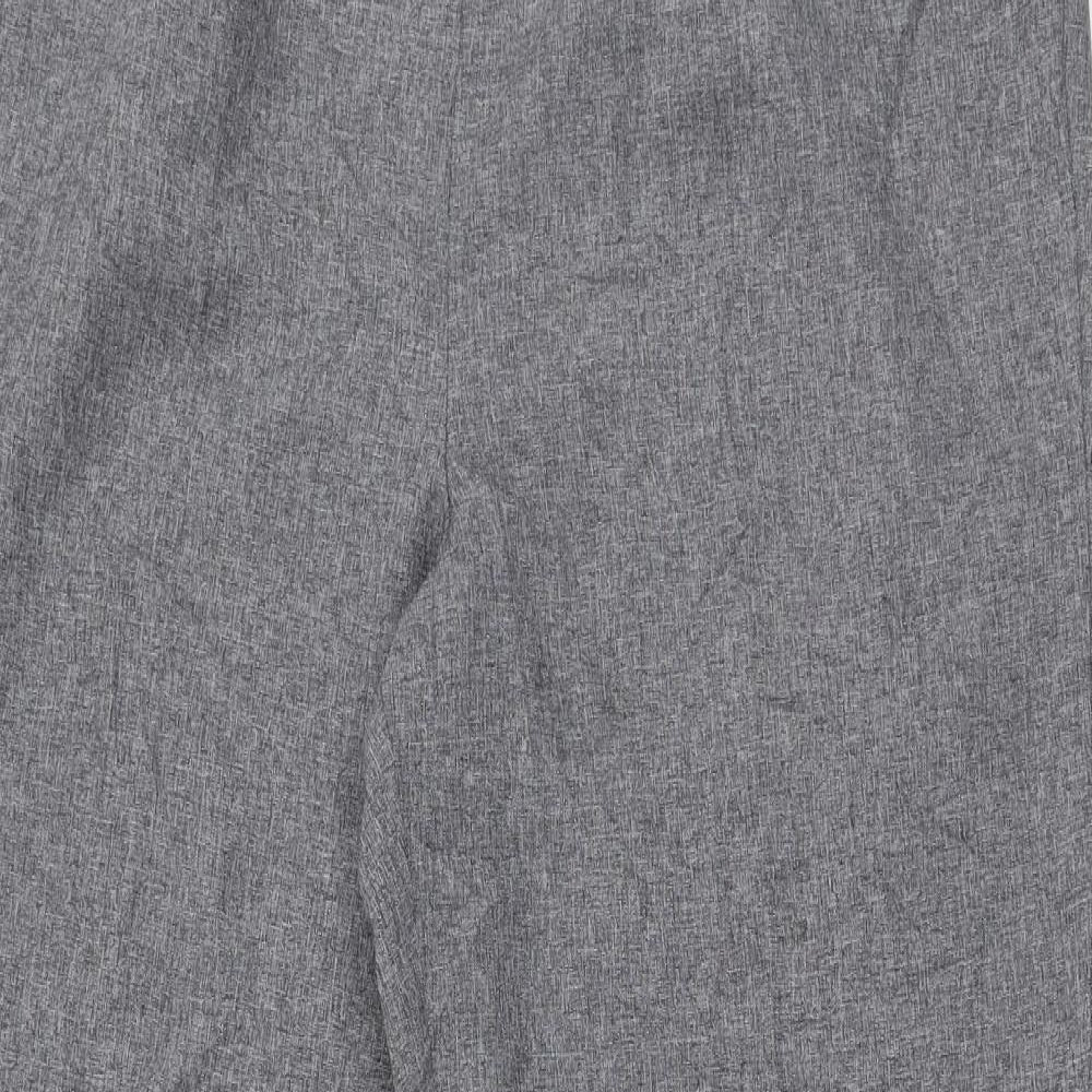 Bonmarché Womens Grey  Polyester Dress Pants Trousers Size 16 L28 in Regular