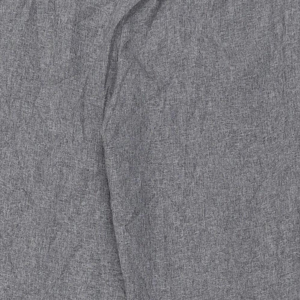 Bonmarché Womens Grey  Polyester Dress Pants Trousers Size 16 L28 in Regular