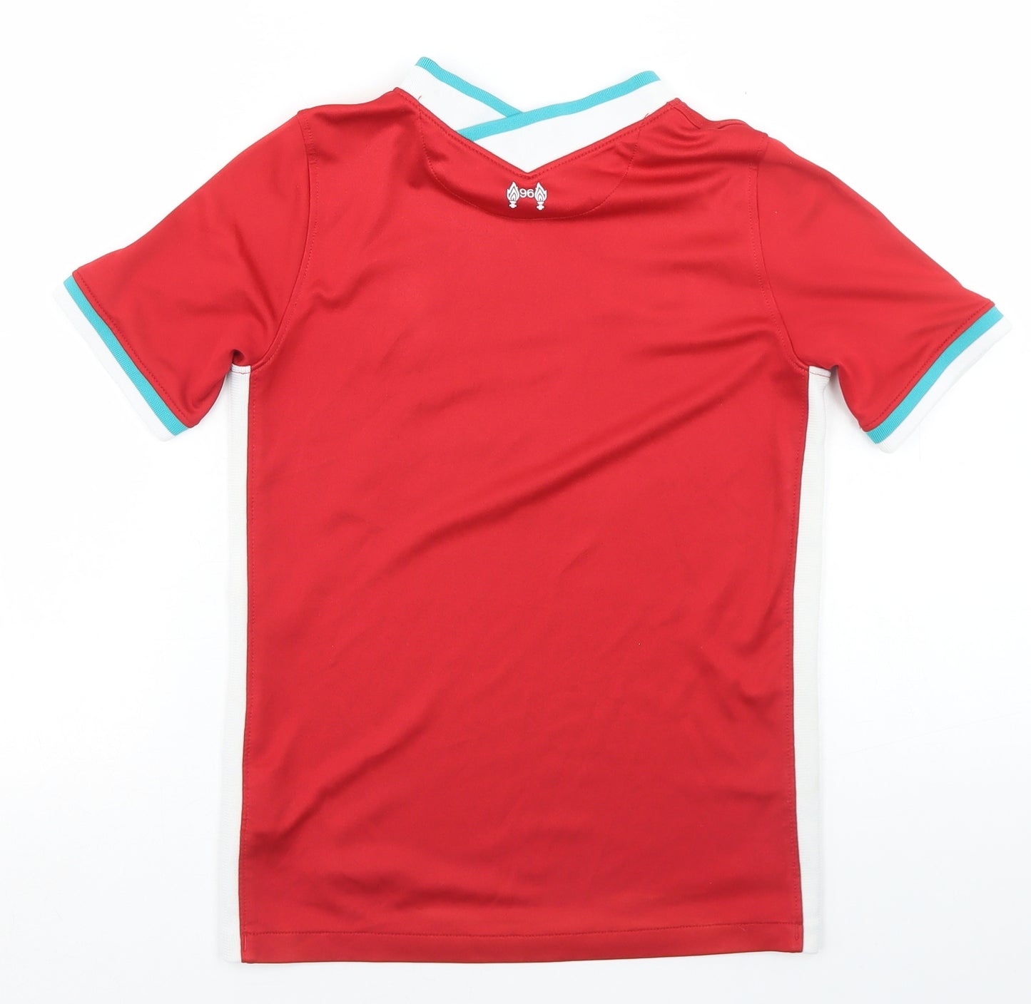 Nike Boys Red  Polyester Basic T-Shirt Size 8-9 Years V-Neck  - Liverpool FC