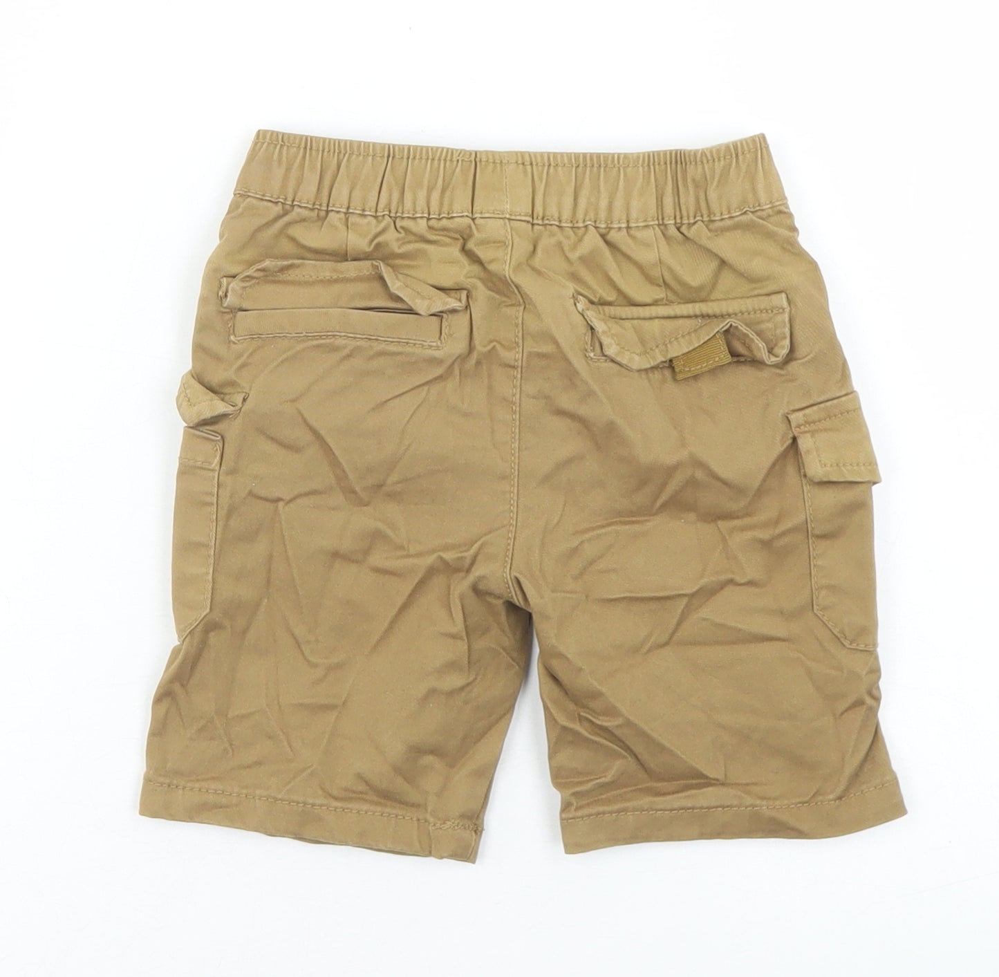 Dunnes Stores Boys Green  Cotton Cargo Shorts Size 2-3 Years  Regular Drawstring
