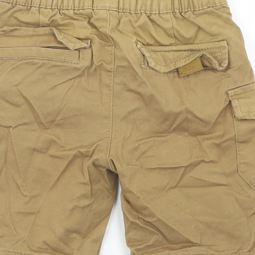 Dunnes Stores Boys Green  Cotton Cargo Shorts Size 2-3 Years  Regular Drawstring
