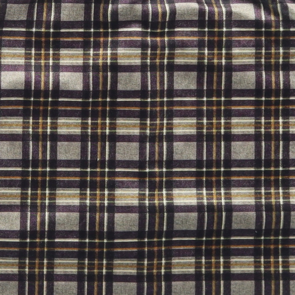 Urban Outfitters Womens Multicoloured Plaid Polyester Mini Skirt Size S    - Scalloped Edging