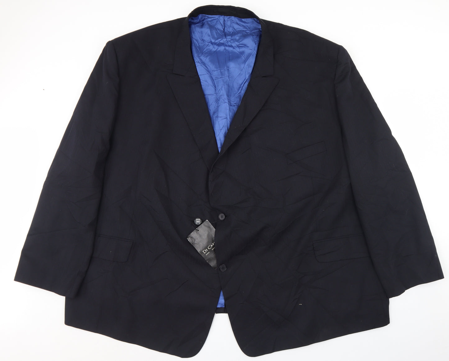 DiCaprio Mens Black  Polyester Jacket Blazer Size 4XL