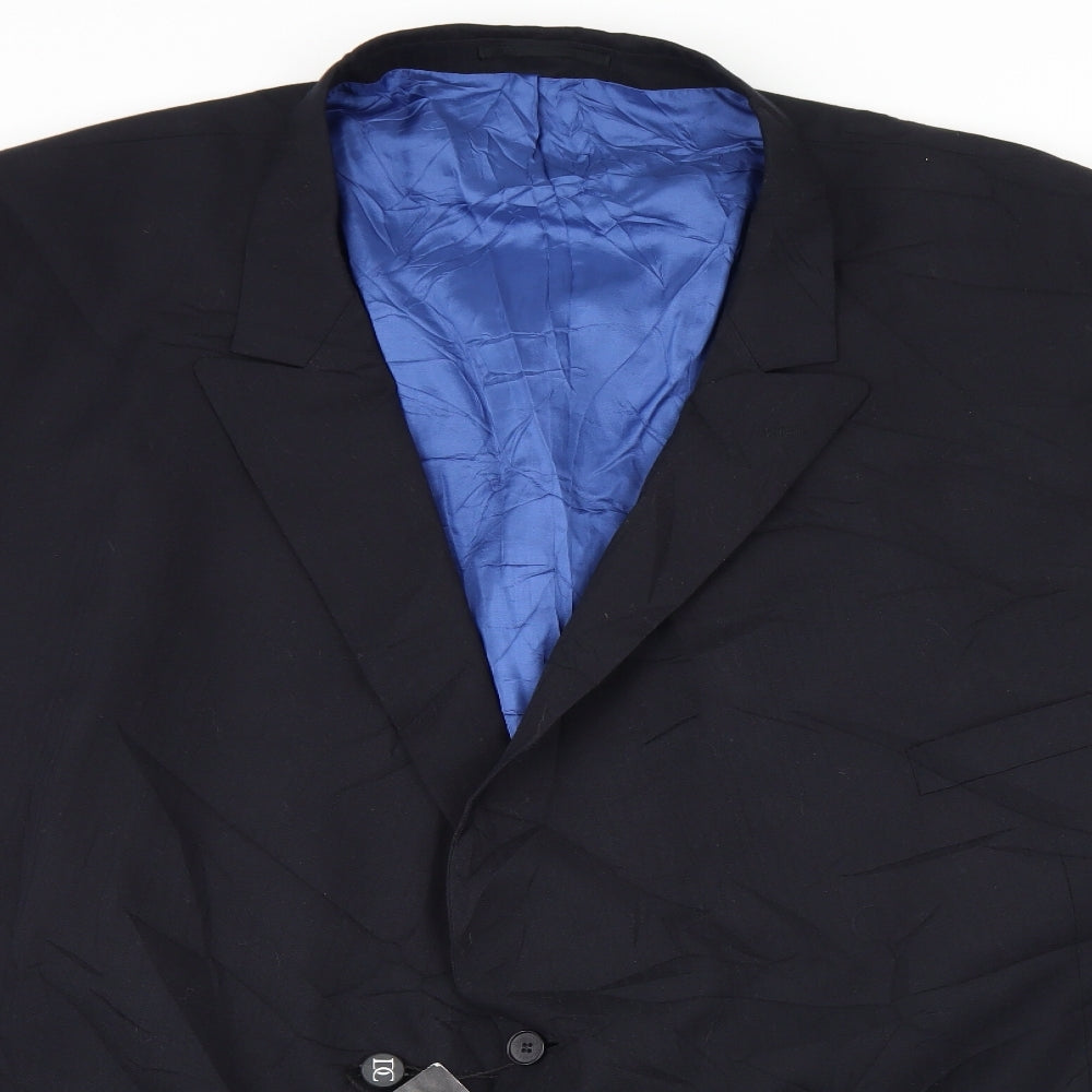 DiCaprio Mens Black  Polyester Jacket Blazer Size 4XL
