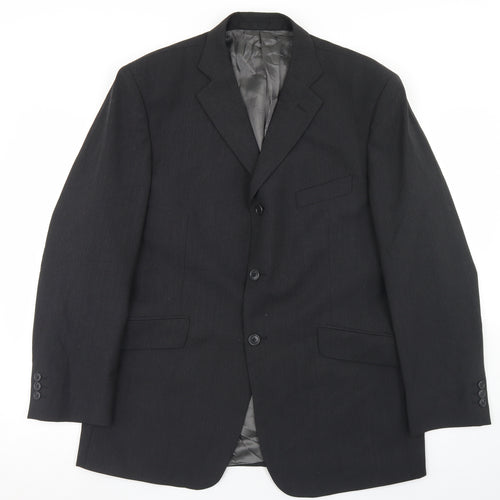 Marks and Spencer Mens Grey  Polyester Jacket Blazer Size 42