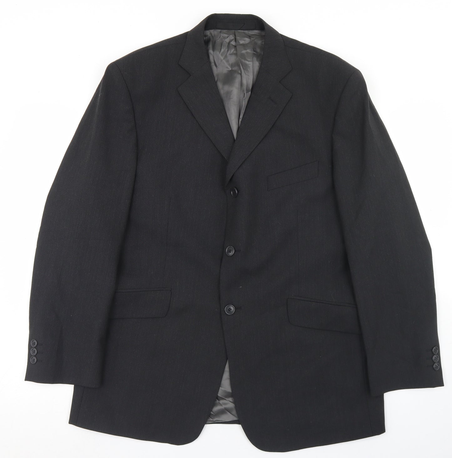 Marks and Spencer Mens Grey  Polyester Jacket Blazer Size 42