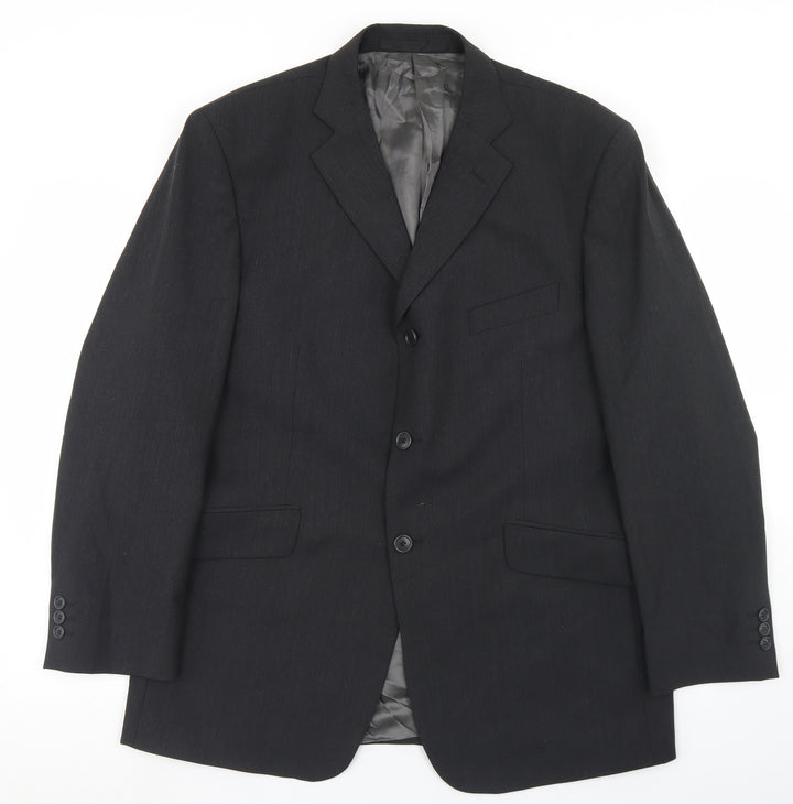 Marks and Spencer Mens Grey  Polyester Jacket Blazer Size 42