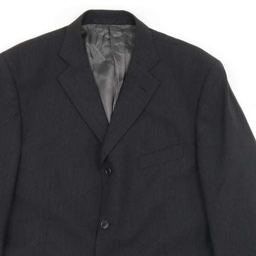 Marks and Spencer Mens Grey  Polyester Jacket Blazer Size 42