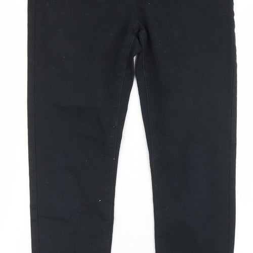 Matalan Womens Black  Cotton Skinny Jeans Size 10 L27 in Regular Button