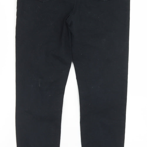 Matalan Womens Black  Cotton Skinny Jeans Size 10 L27 in Regular Button