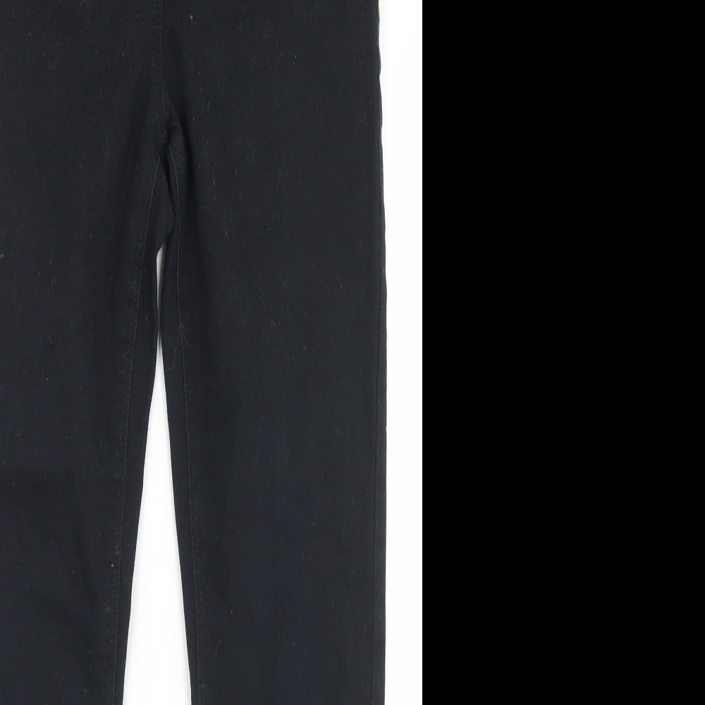 Matalan Womens Black  Cotton Skinny Jeans Size 10 L27 in Regular Button