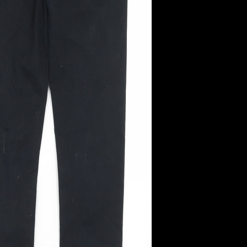 Matalan Womens Black  Cotton Skinny Jeans Size 10 L27 in Regular Button