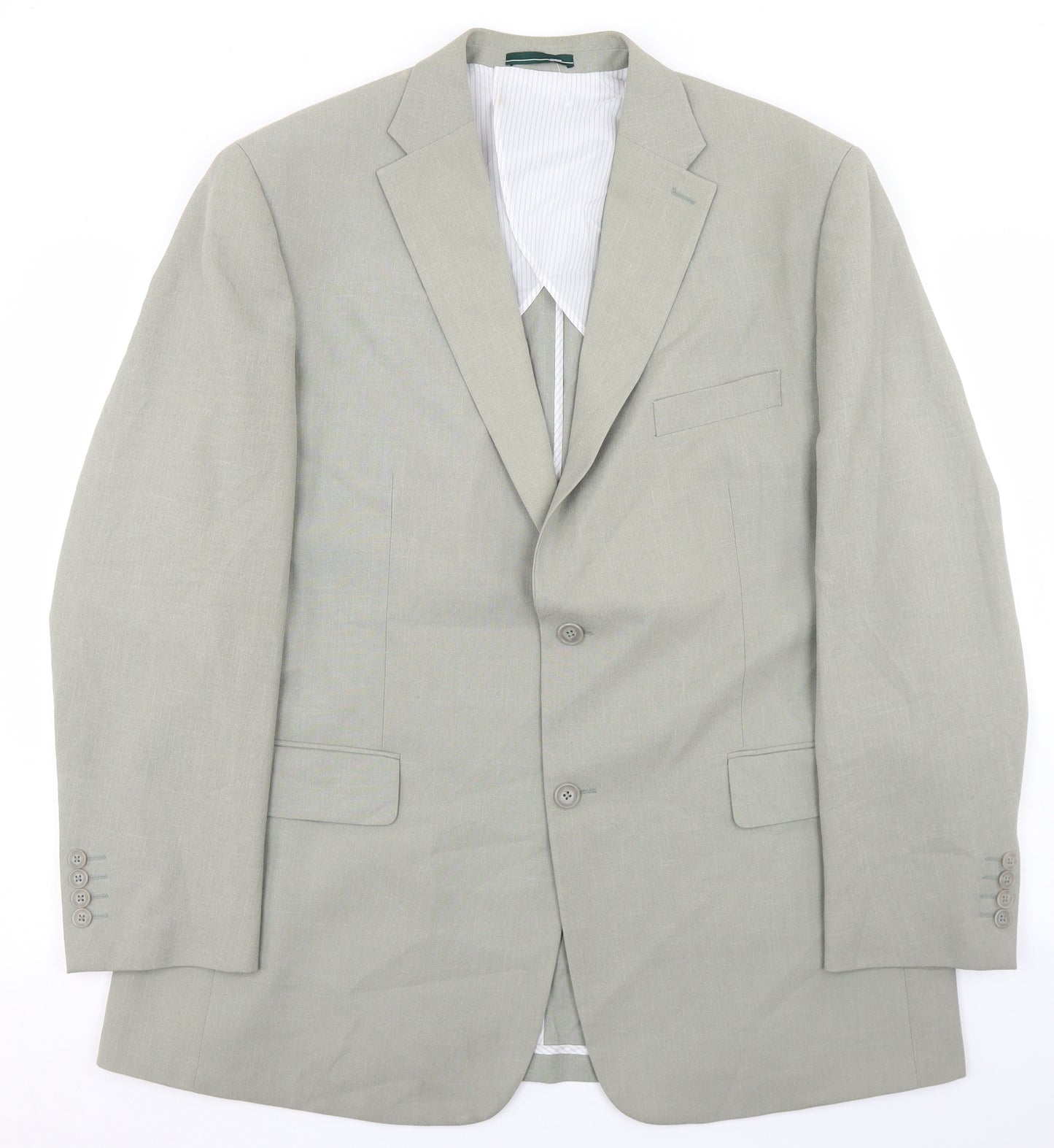 Greenwoods Mens Green  Polyester Jacket Blazer Size 46